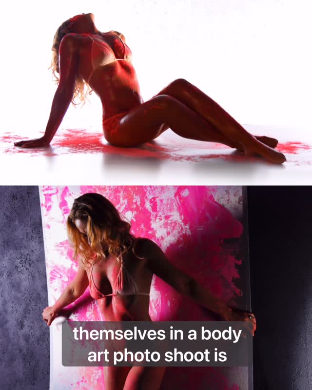 ⭐️⭐️⭐️⭐️⭐️What SHOCKS people most when they see themselves in a body-paint photoshoot with me?