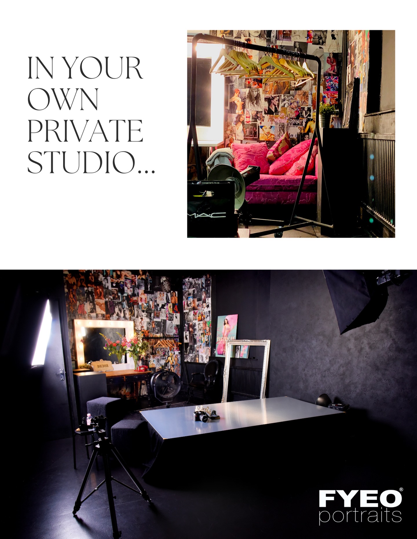 ⏰Last night I had the most traumatic dream…
I dreamed I was doing a photoshoot in a room with no space, no boudoir platform, no light!