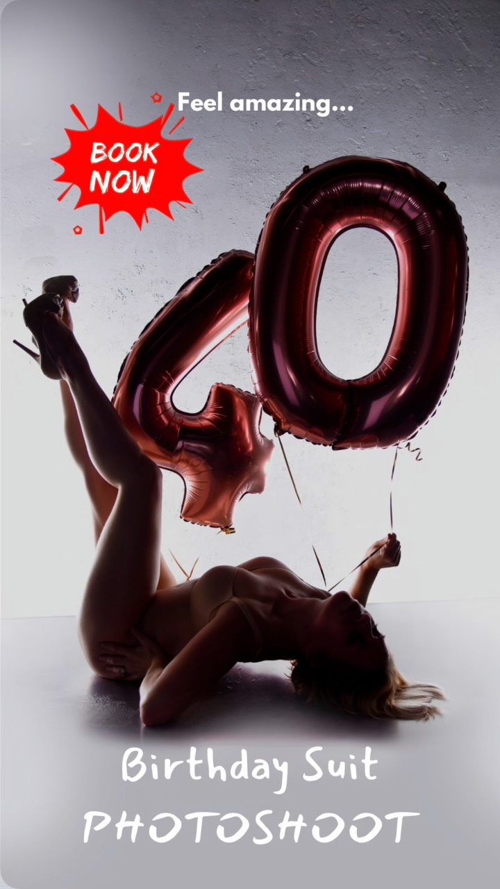🎉📸 Book your birthday suit photoshoot
with me, boudoir photography expert Alexandra Vince at my studio near Marlow on Thames in the UK.