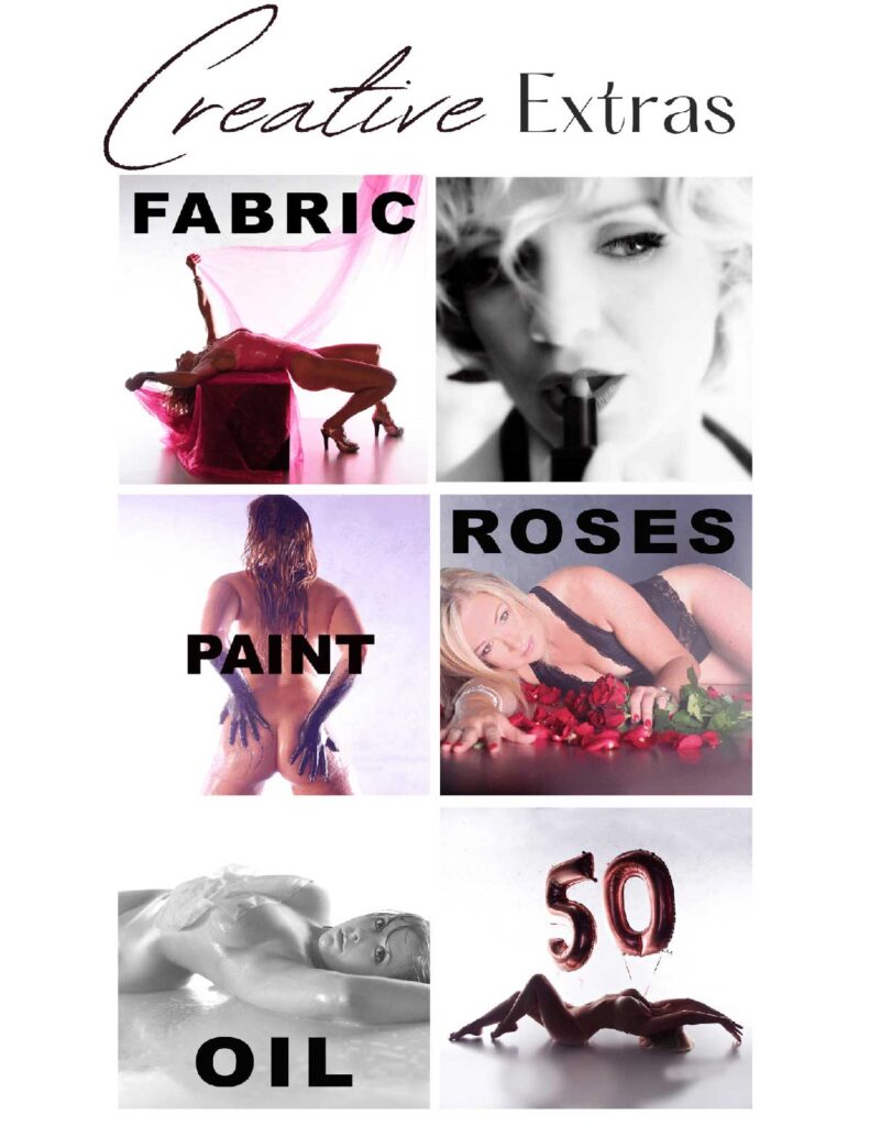 boudoir photography prices extras