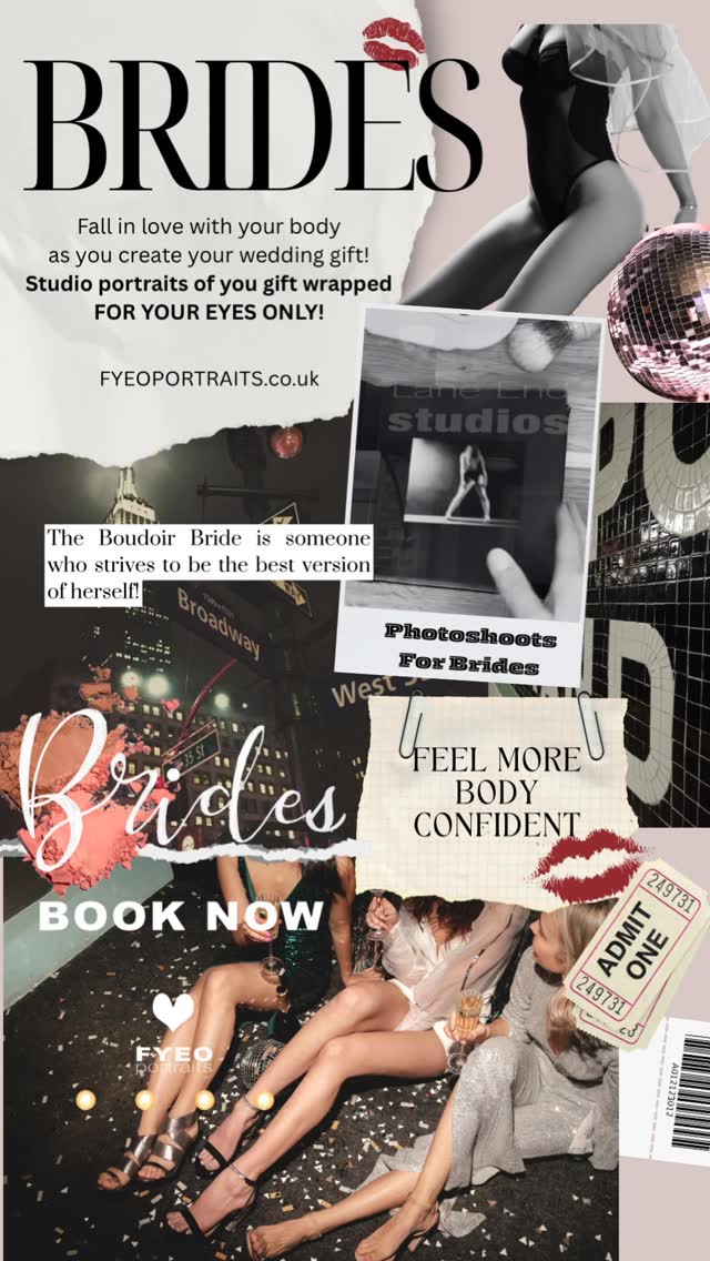 ⭐️Brides, buy your boudoir bride studio experience at the FOR YOUR EYES ONLY PORTRAITS studio.