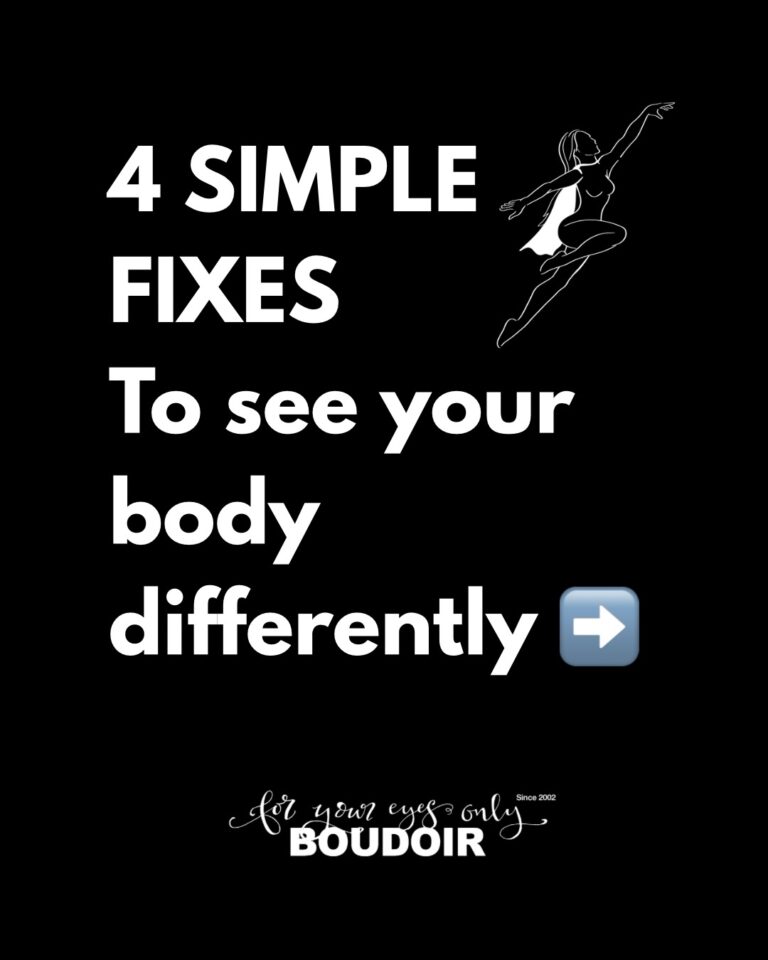 4 simple fixes to see your body differently
From pro body photographer Alexandra Vince
	1.