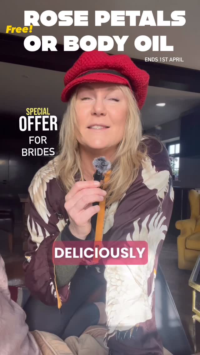 🌷Free rose petals or body oil with your photoshoot when you buy a Boudoir Bride photoshoot wedding gift voucher before 1st April.