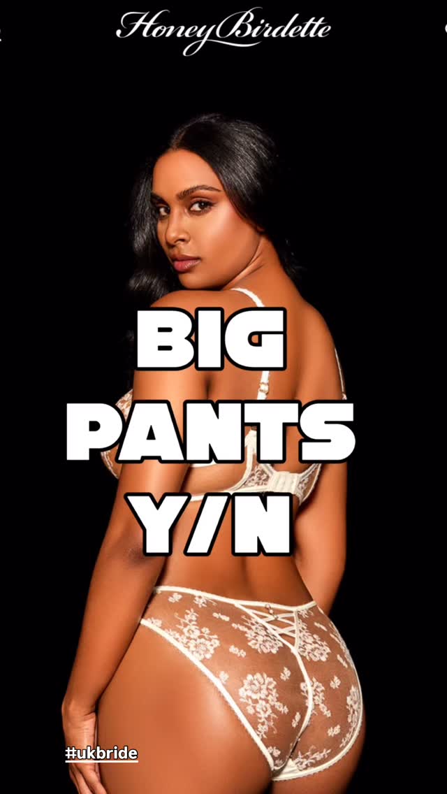 BIG PANTS  on your wedding day — yes or no?