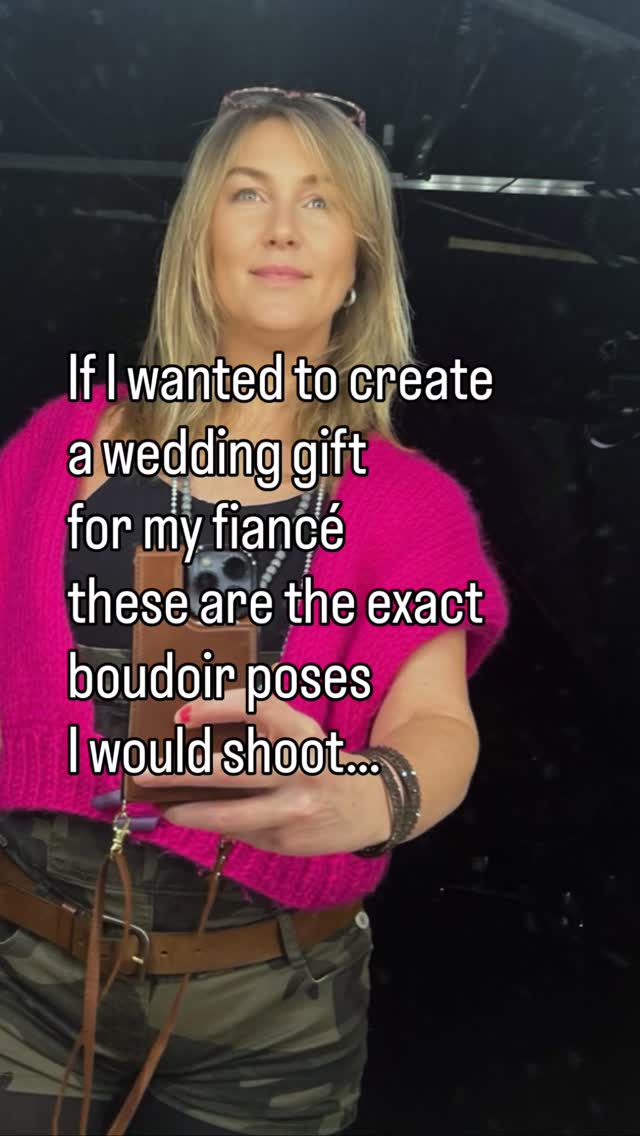 ⭐️If I wanted to create a wedding gift for my Fiancé, boudoir bride poses of me looking super hot in my undies,  these are the exact poses I would shoot…📸

❌ No second guessing.