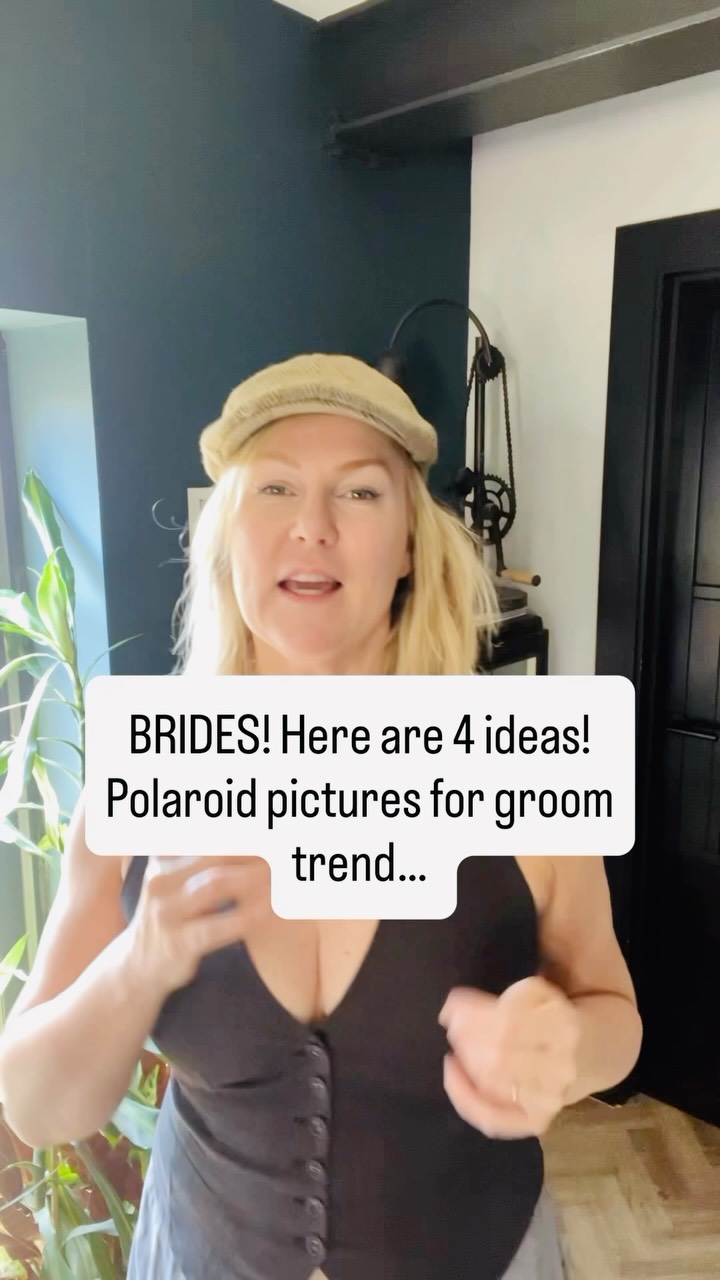 The truth about the Polaroid pictures for the groom trend…

It’s not what you think.